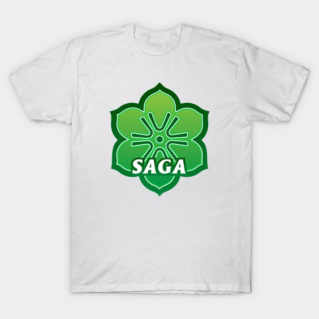 Saga Prefecture Japanese Symbol T-Shirt by PsychicCat